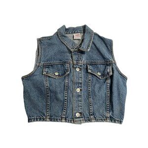 BONGO Vintage Denim Vest in Blue